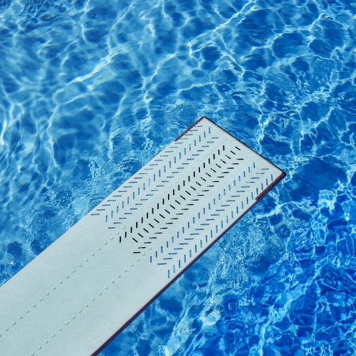 a close up of a diving board.